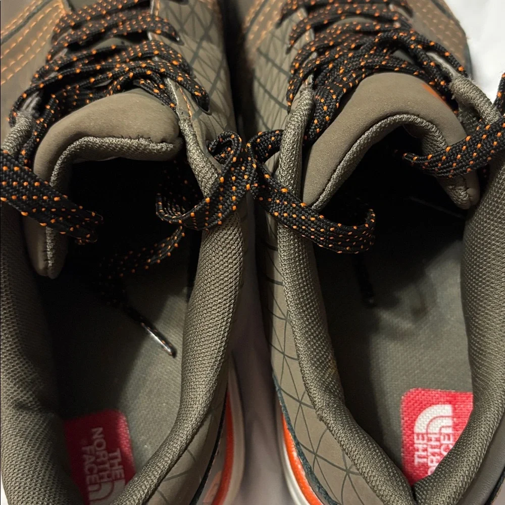 The North Face Mens Brown Orange Sneakers